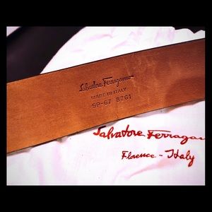 Brand New Ferragamo Brown Leather Belt